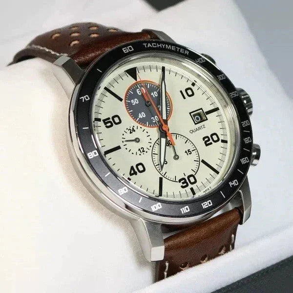 Men's Multifunctional Quartz Belt Watch