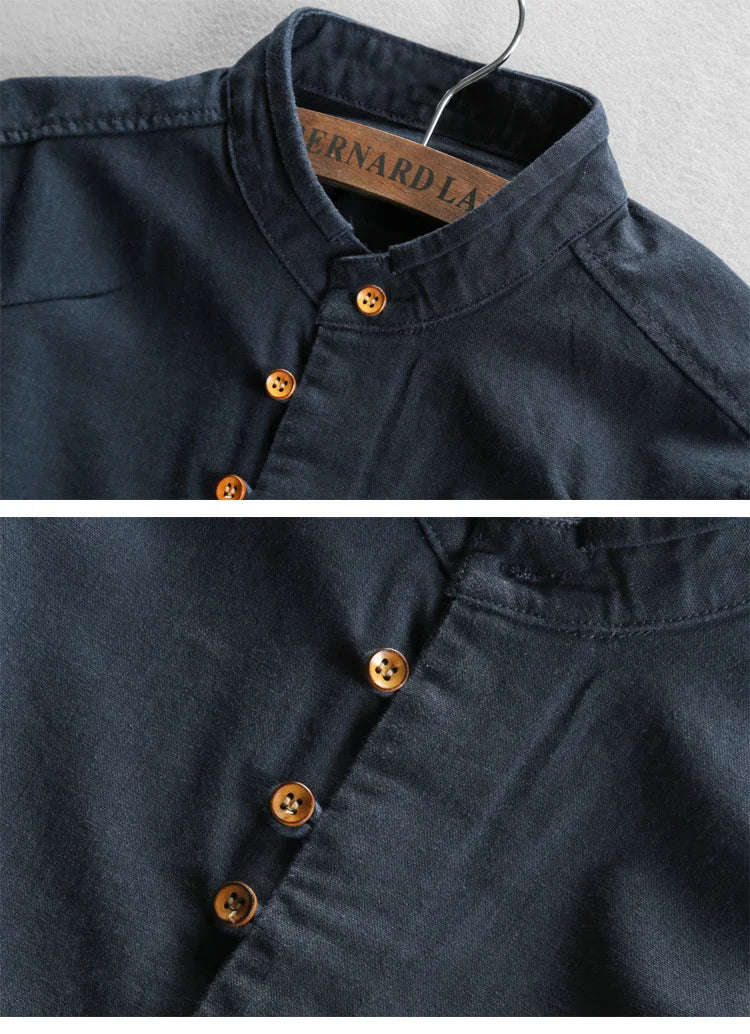 Premium Grandad Collar Shirt