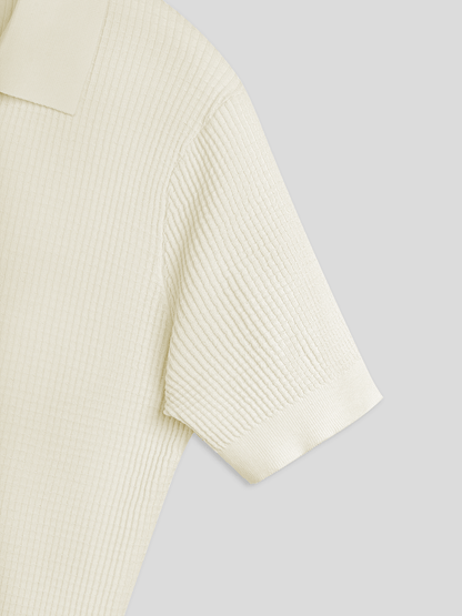 FlexKnit Active Knitted Buttonless Polo