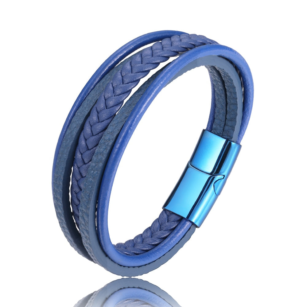 Handcrafted Multi-Layer Leather Bracelet