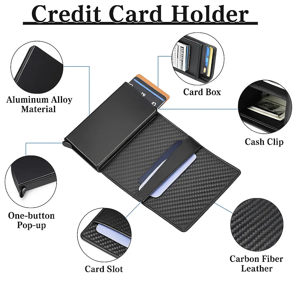 Slim anti-theft wallet